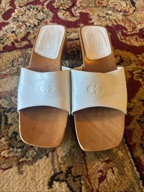 Salvatore Ferragamo  Slide Sandals with Embossed Logo - Women's Casual Slip-On